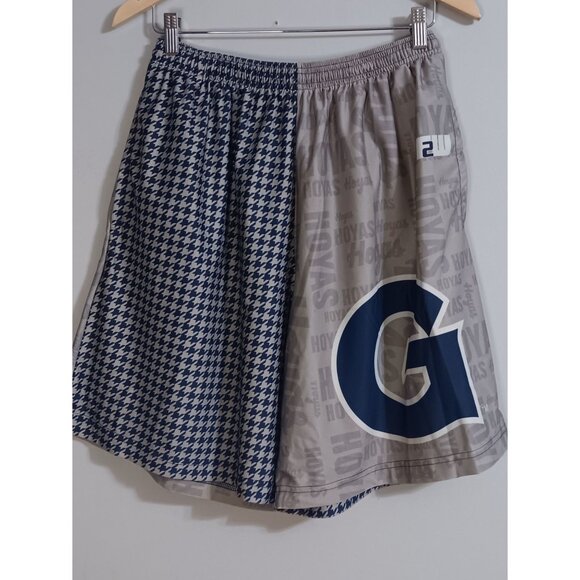 Fit2Win Large Blue Grey Georgia Bulldown Athleisure Sports Pocket Shorts